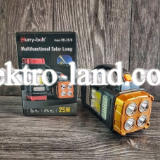 Ручний ліхтар на сонячній батареї 1500mAh Hurry Bolt HB-2678, 40LED / Переносний ліхтар з повербанком